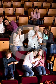 Number of people enjoying scary film