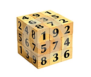 Number Puzzle Cube
