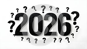 number 2026 with question mark