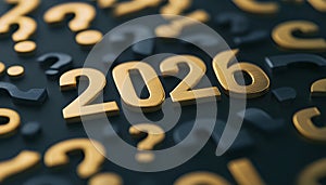 number 2026 with question mark