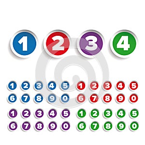 Number set label vector