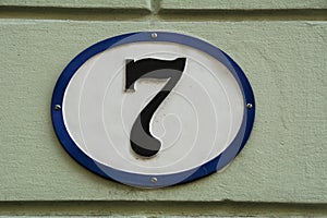 Number seven photo