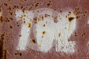 Number seven hundred two on rusty red metal