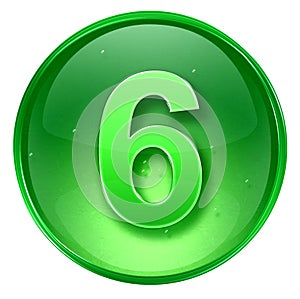 number six icon green