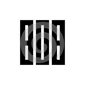 Number 808 square logo design template vector