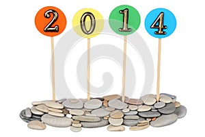 Number 2014 on tablets