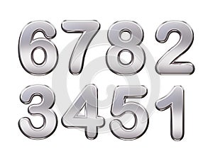 Number text icon vector illustration element 3d rendering transparent eps