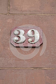 Number Thirty-nine on Building