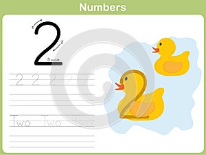 Number Tracing Worksheet: Writing 0-9