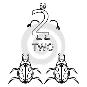 Number Two Counting and Colouring Pages Bug