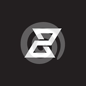 Number two infinity line geometric logo vector