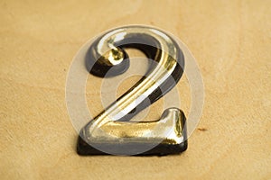 Number Two Lettering photo