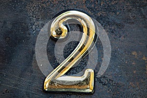 Number Two Lettering photo