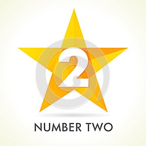 Number two star logo