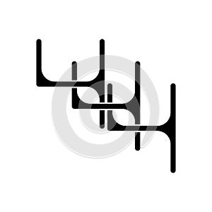 Number 444 vector design logo