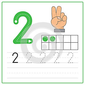 Number writing practice 2