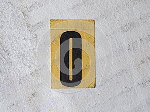 Number zero, meaning nought