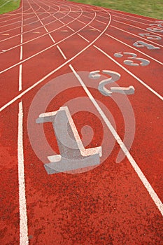 Numbered Athletic Tracks