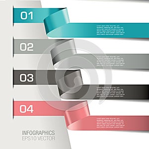 Numbered infographic banners photo
