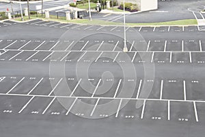 Numbered parking lot