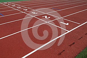 Numbering of plastic runway