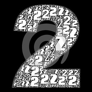 Numbers 1 2 3 4 5 6 7 8 9 0 Text Illustration Background. Full Resolution