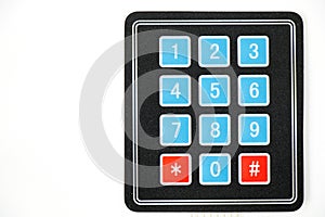 Numbers board for safe, clicker numbers