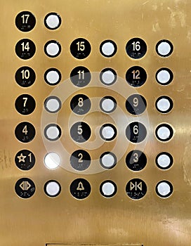 Elevator Control Panel