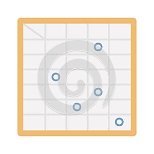 Numbers flat vector icon which can easily modify or edit