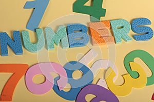 Numbers fun letters photo