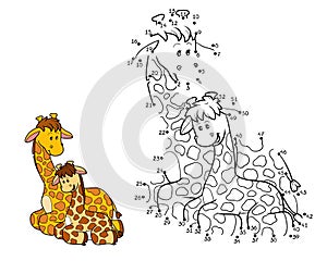 Numbers game (two giraffes)