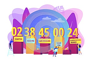 The harmonized system concept vector illustration