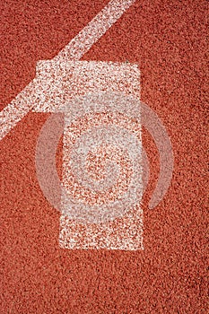 Numbers running track rubber cover texture top view