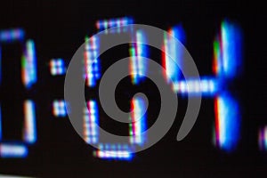 Numbers on the screen