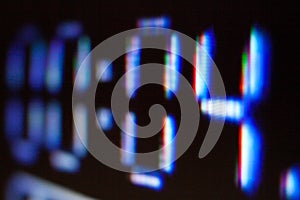 Numbers on the screen