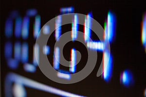 Numbers on the screen