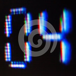 Numbers on the screen