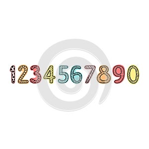 Numbers Set Illustration