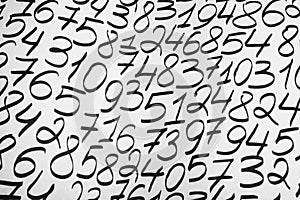 Numbers texture abstraction. Global economy crisis concept.