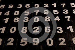 Numbers texture abstraction. Global economy crisis concept.