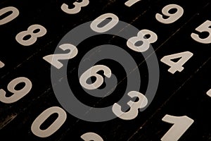 Numbers texture abstraction. Global economy crisis concept.