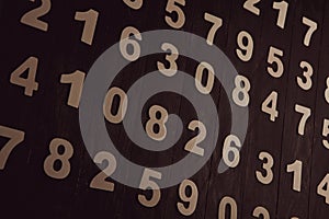 Numbers texture abstraction. Global economy crisis concept.