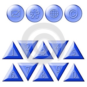 Dígitos icono 