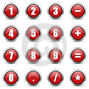 Numeric icons set