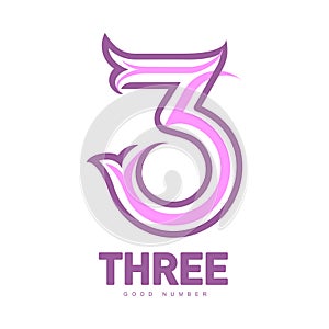 numeric logo three