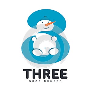 numeric logo three