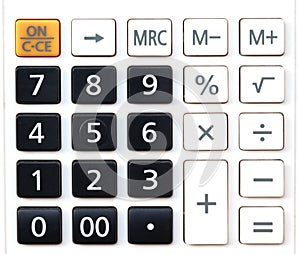 Numeric and math keypads calculator keypad