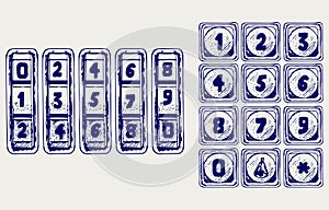 Numerical code lock