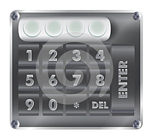 Numerical digital security lock