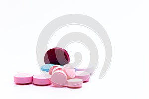 Medications in the form of tablets.